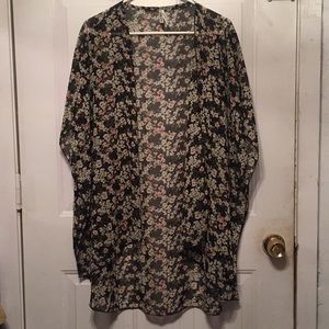 Throw over thin cardigan